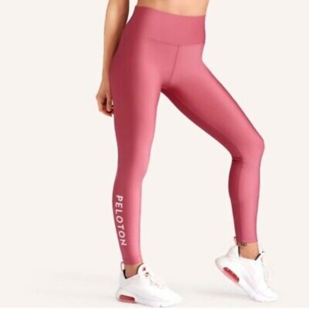 Peloton Rose Pink High-Waist Leggings